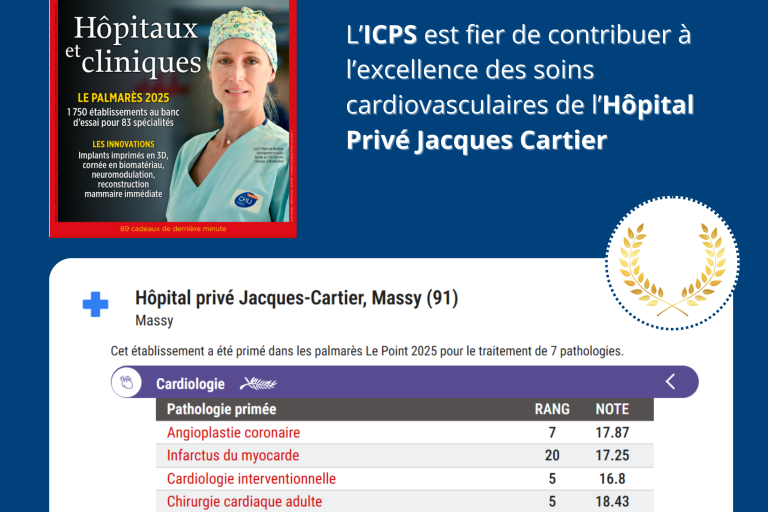 ICPS et Jacques Cartier dans le Palmarès des hopitaux et cliniques 2025