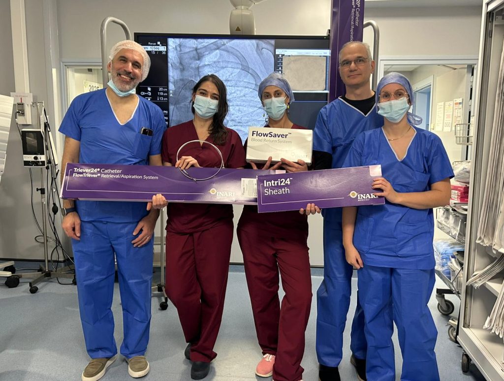 Premiere tromboaspiration à l'hopital privé d'antony ICPS